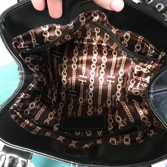 Tignanello black leather square satchel - Picture 8 of 10